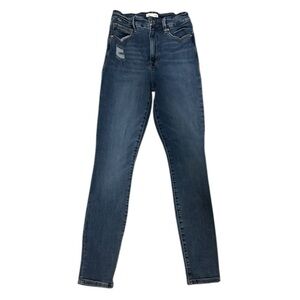 Good‎ American Dark Blue Skinny Jeans Stretchy High Waist Boho SIZE 2 SIZE 26